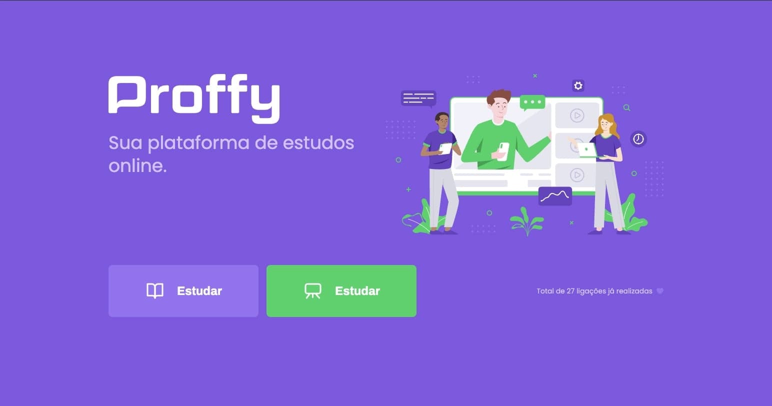 Image of "Proffy" a app where students can find teachers